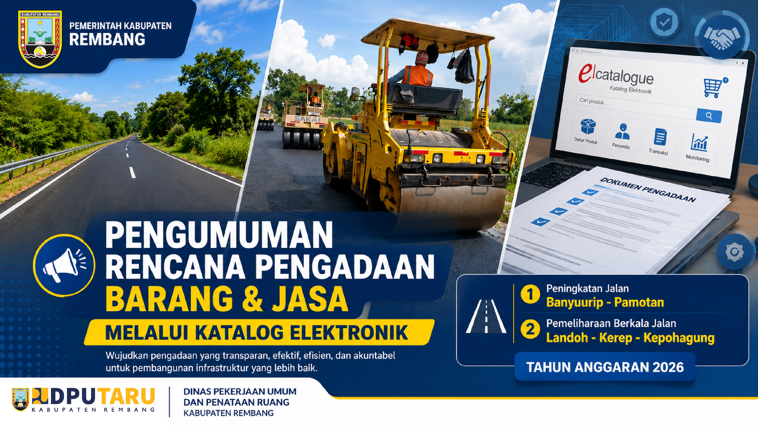 PENGUMUMAN RENCANA BARANG & JASA MELALUI KATALOG ELEKTRONIK