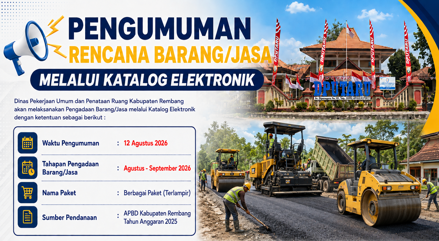 PENGUMUMAN RENCANA BARANG / JASA MELALUI KATALOG ELEKTRONIK